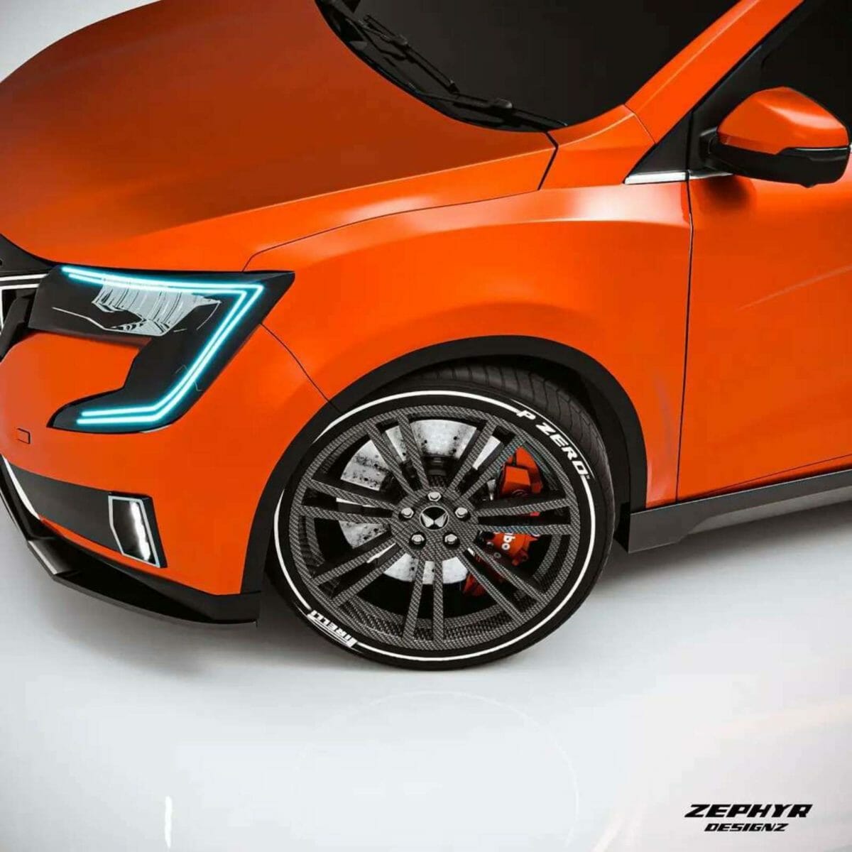 mahindra xuv700 sports edition render wheels