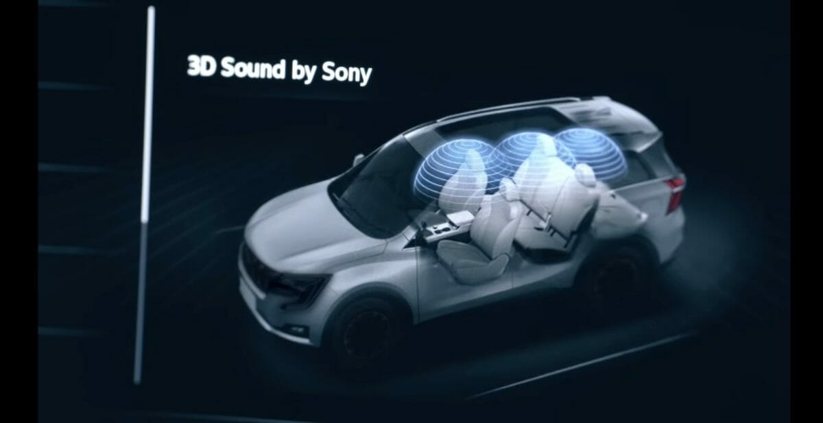 xuv700 sony 3d sound