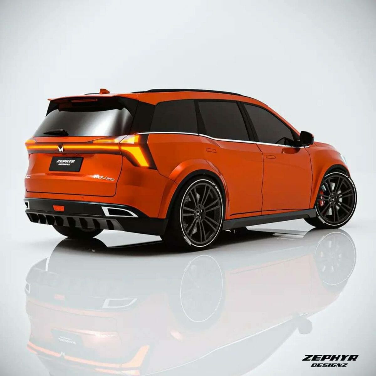 xuv700 sports edition render rear