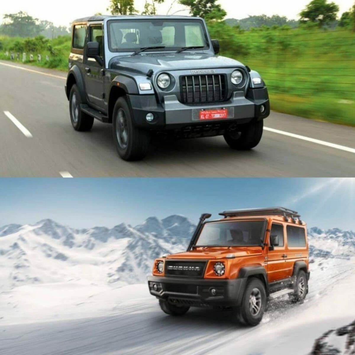 Force Gurkha  vs Mahindra Thar