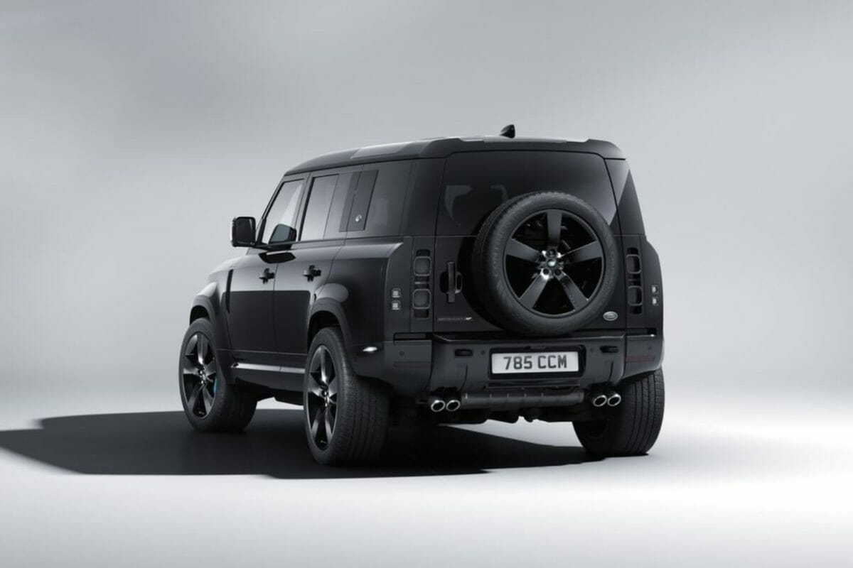 land rover defender v8 bond edition rear