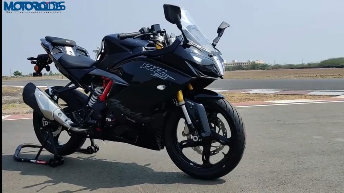 tvs apache 310 rr review black