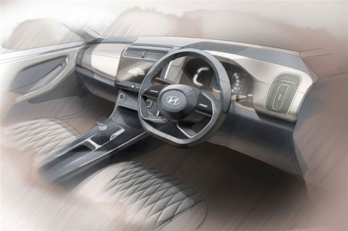 New Hyundai Creta Interior Sketch