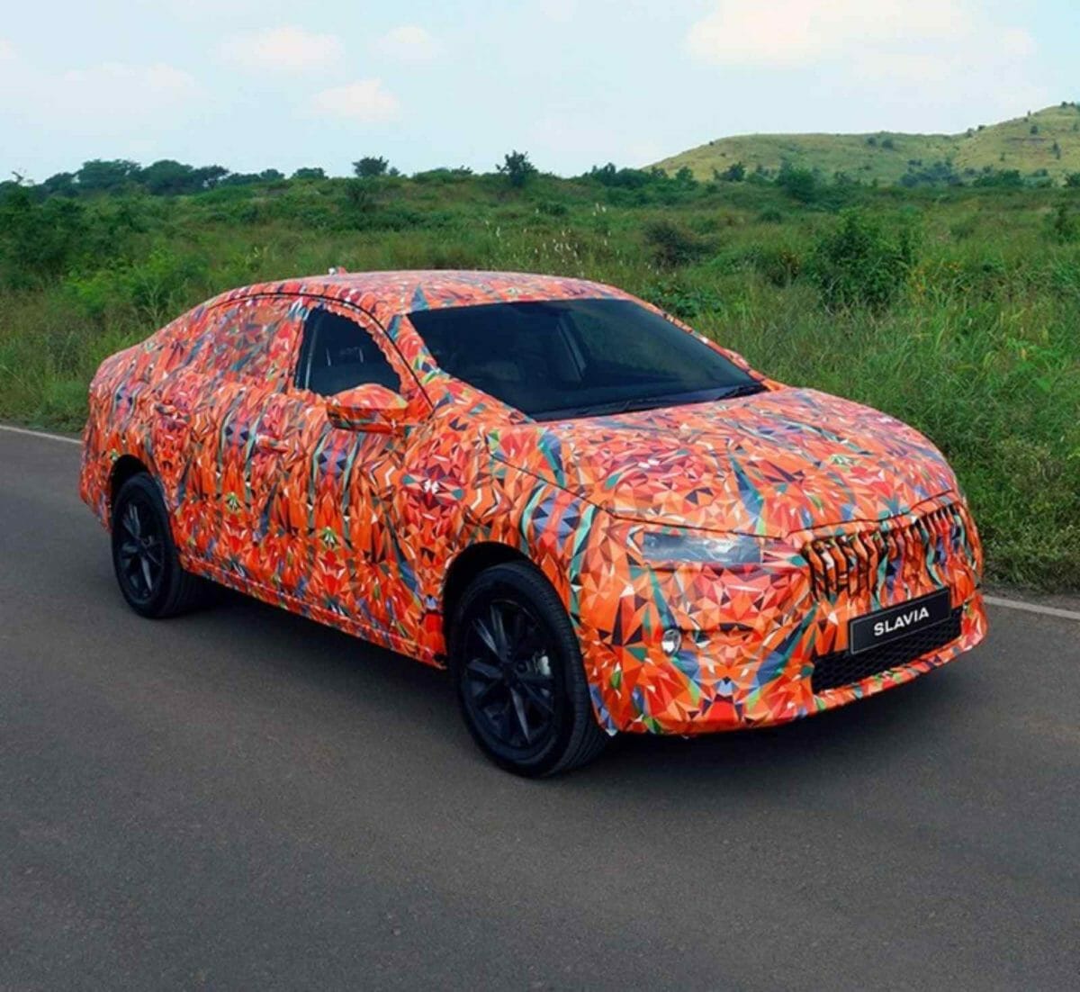 Skoda Slavia Teased in Camo