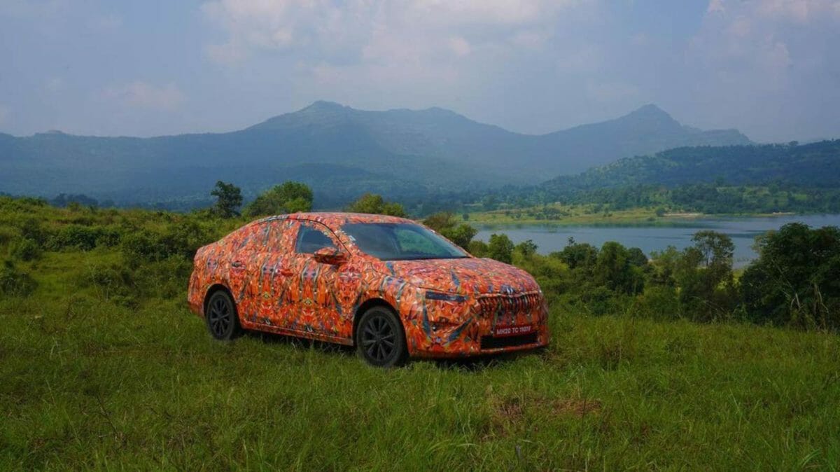 Skoda Slavia in Camo