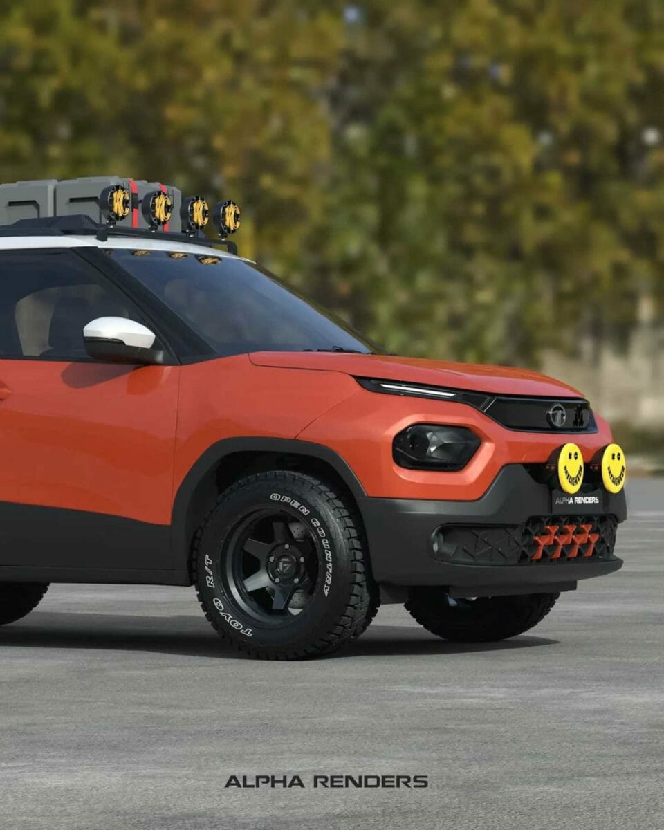 Tata Punch off road render front