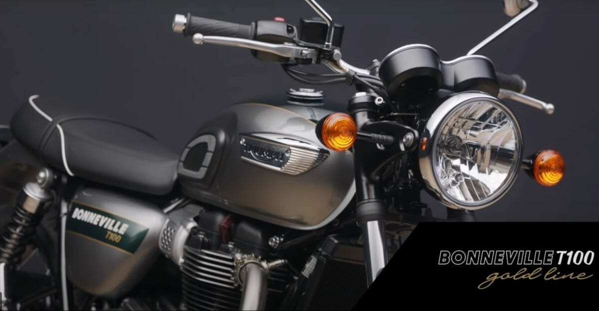 Triumph Bonneville T100 Gold Line