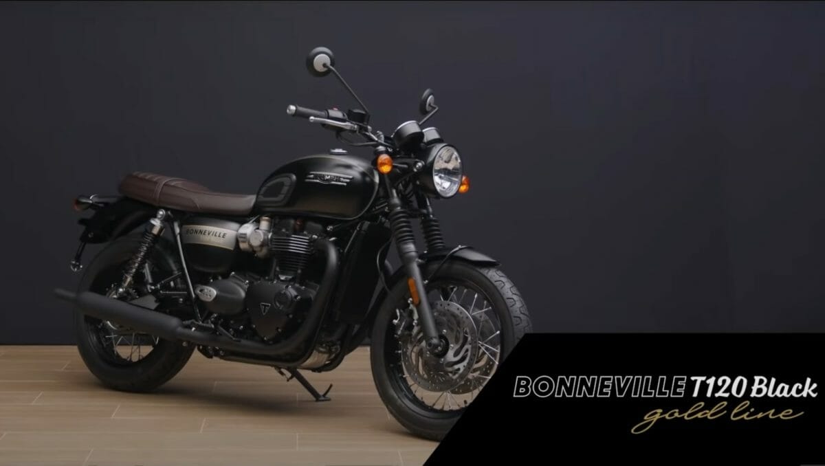 Triumph Bonneville T120 Black Gold Line