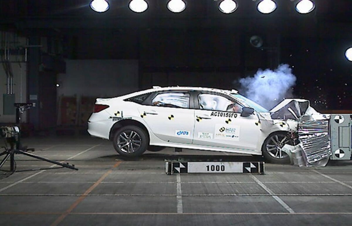 Honda Civic ASEAN NCAP Frontal Offsett