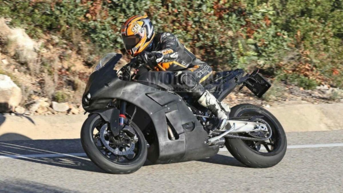 KTM RC8 Spied