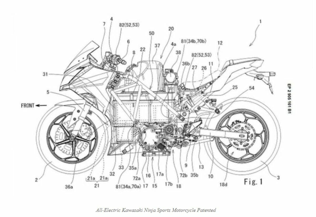 Kawasaki Electric Bike Patent
