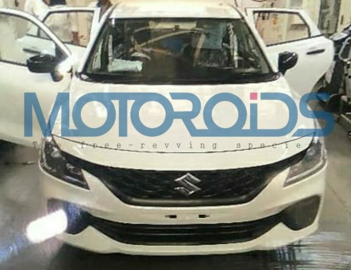 Maruti Suzuki Baleno facelift leaked front