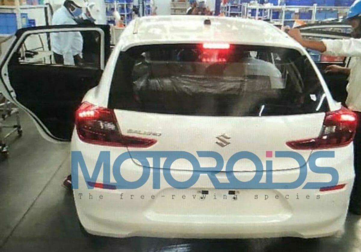 Maruti suzuki baleno facelift leaked rear