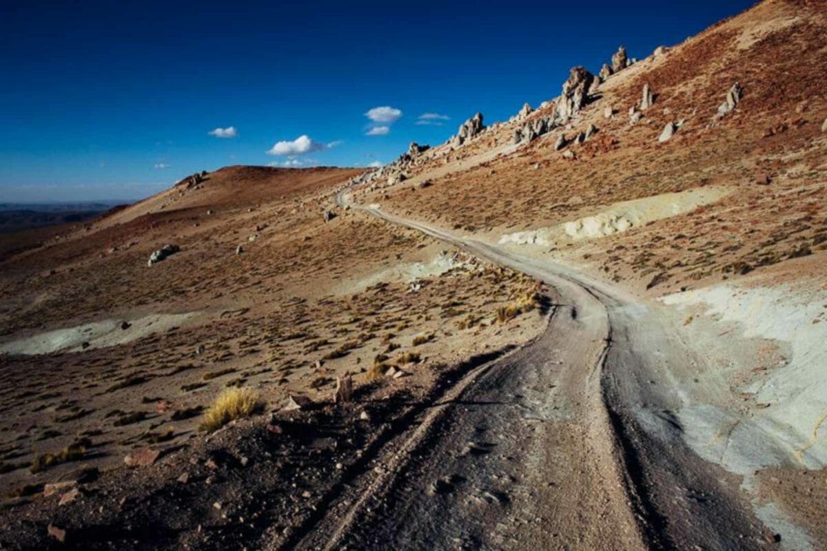 Road to Uturuncu Potosi, Bolivia