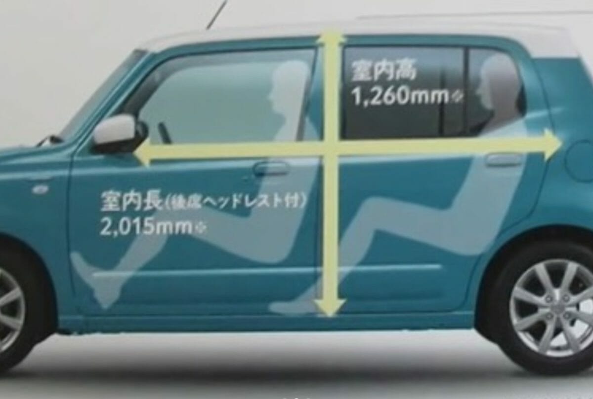 Suzuki Alto Seating Dimensions