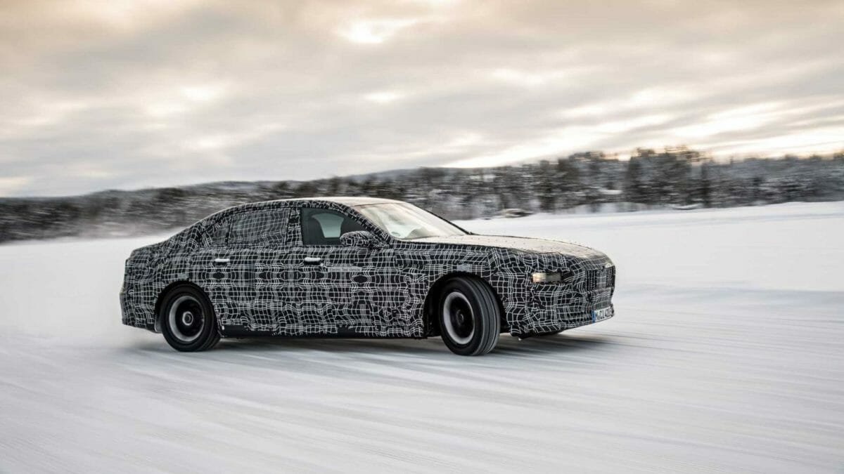 BMW i7 Winter Testing Slides