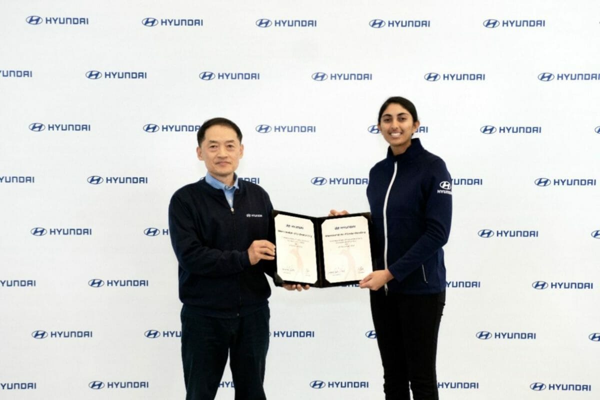 aditi ashok MoU with Hyundai