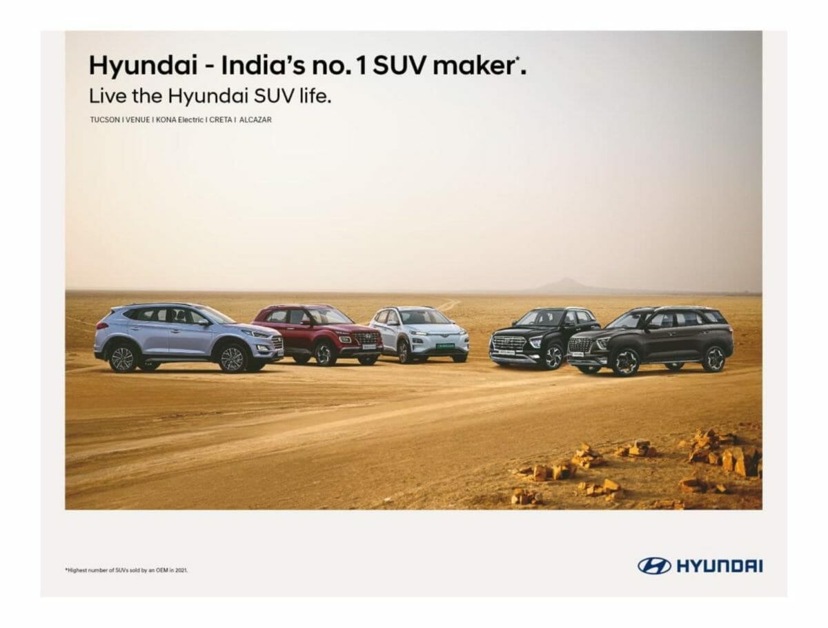 Hyundai Becomes India’s Most Preferred SUV Brand