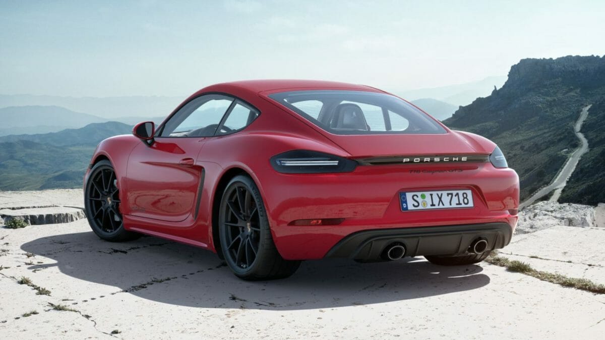 Porsche 718 Cayman GTS 4.0 Rear Profile