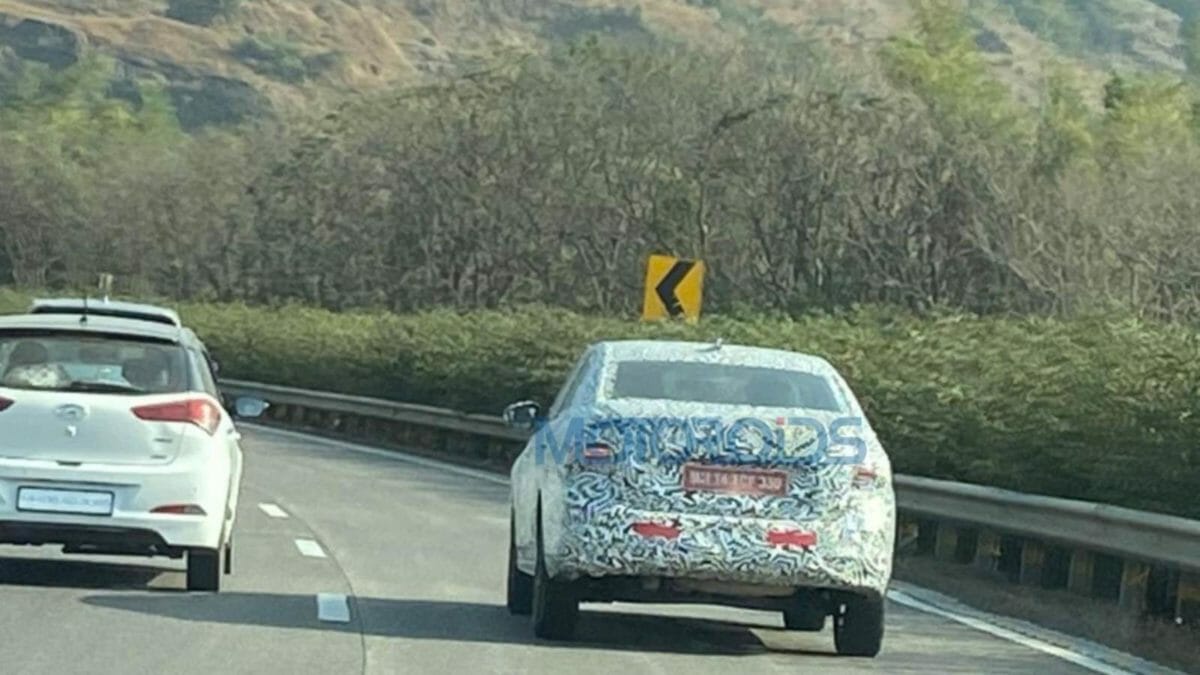 VW virtus spotted testing rear