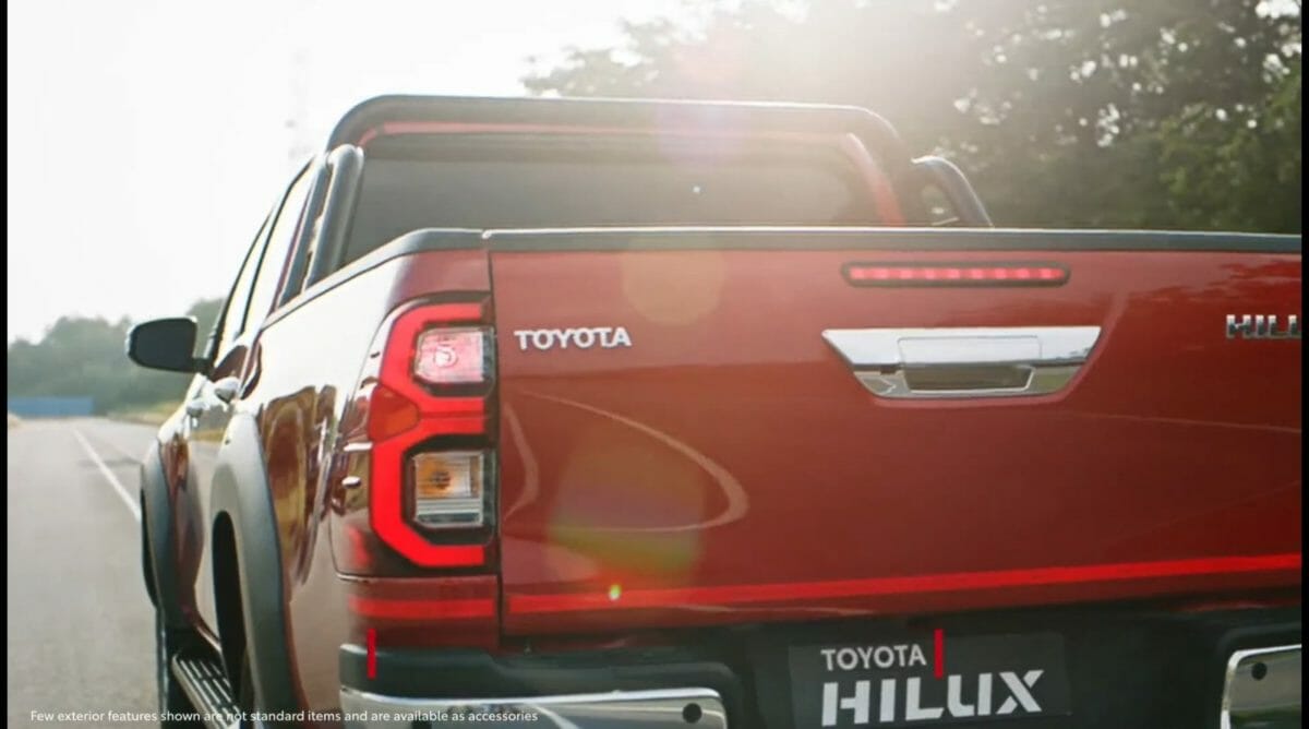 toyota hilux india rear