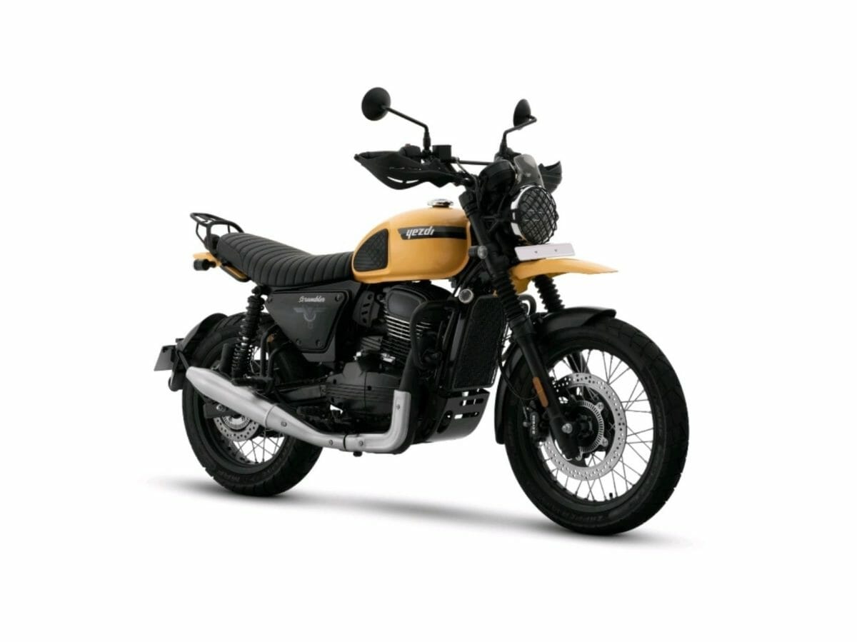 yezdi scrambler yellow