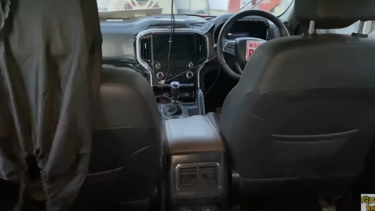 2022 Mahindra Scorpio Interior spied ( Center Console)