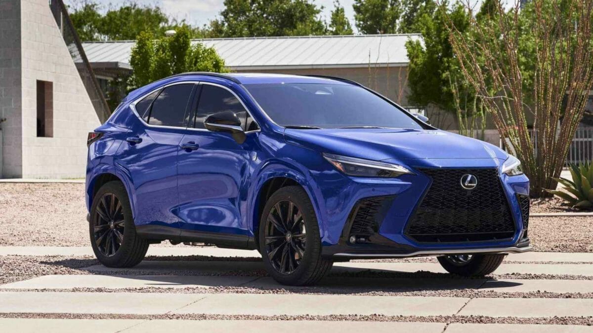 2022 lexus nx–front three quarters