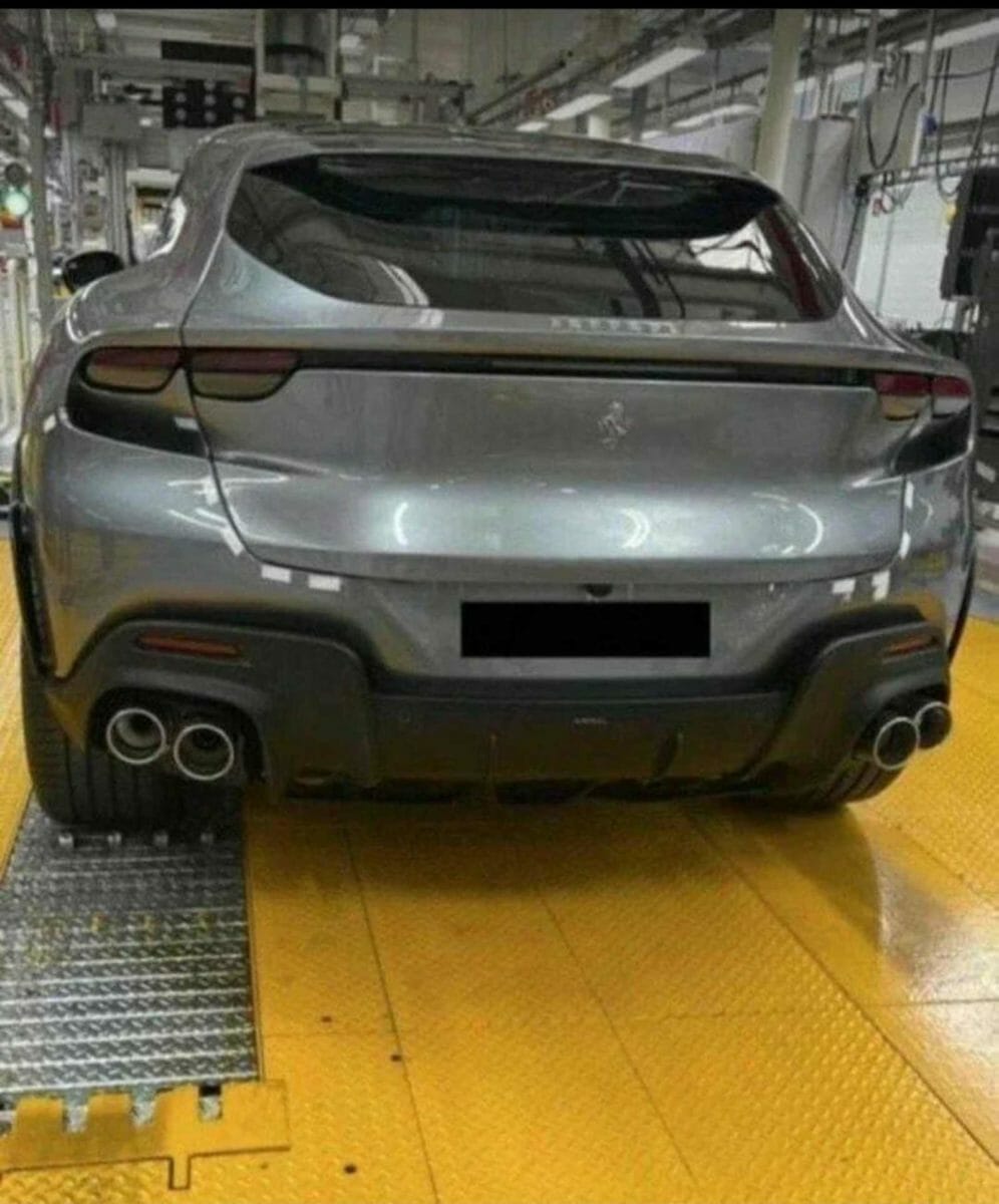 Ferrari Purosangue leaked rear