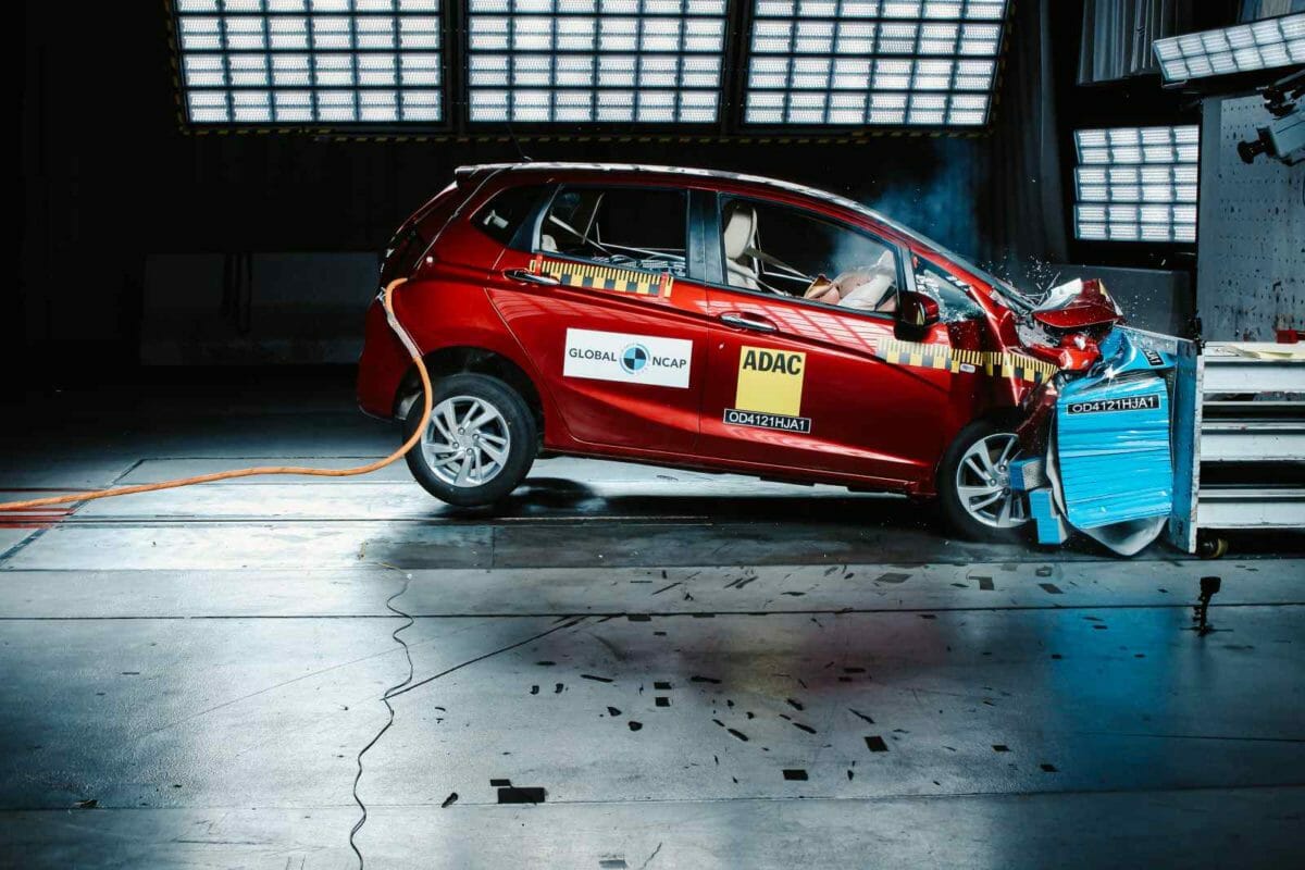 Honda jazz global ncap crash test