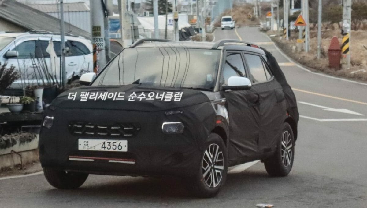 Hyundai Venue N line spy shot