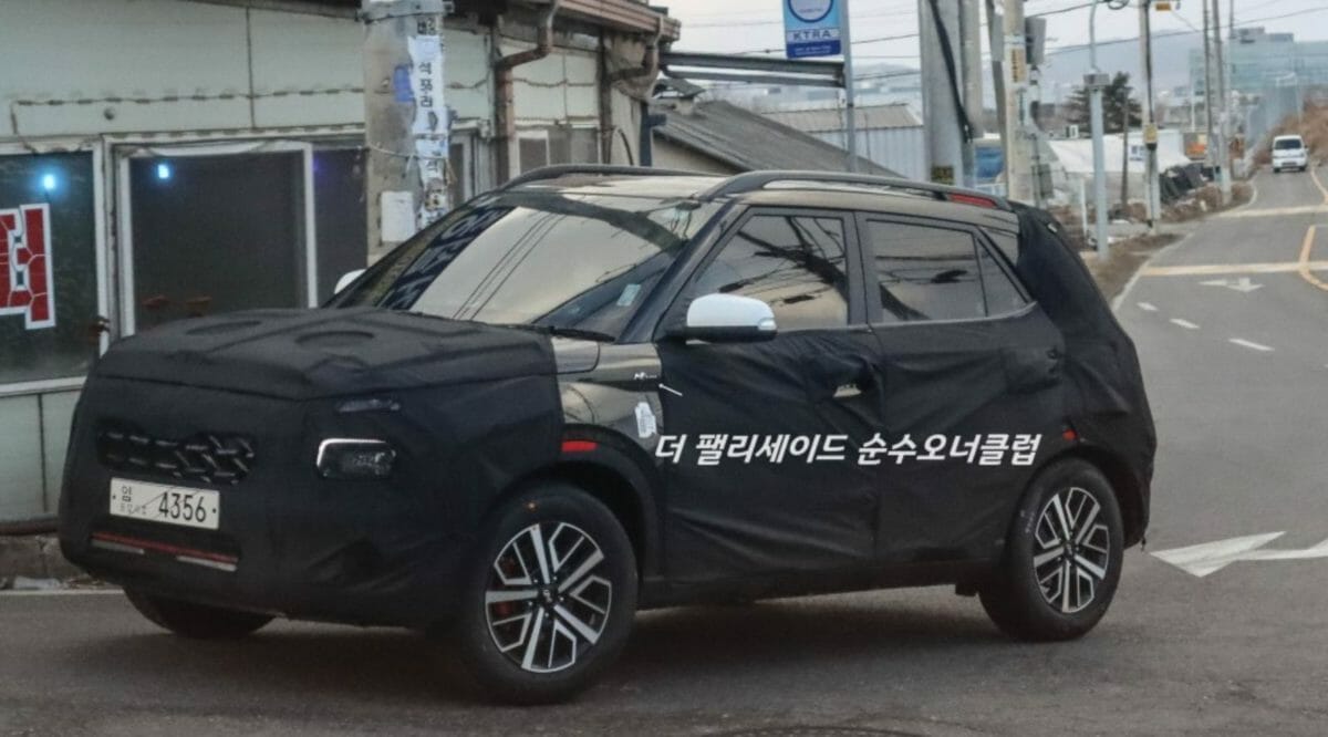 Hyundai Venue N line spy shot