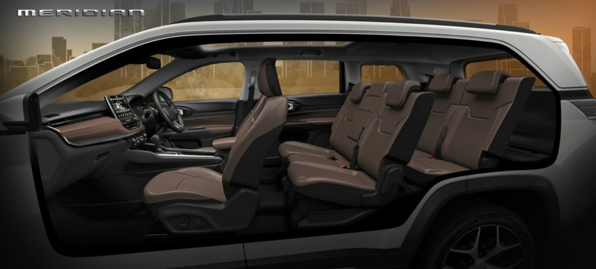 Jeep Meridian India spec cabin