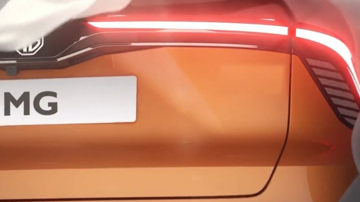 Mg motors teased all new EV MG  Rear lights