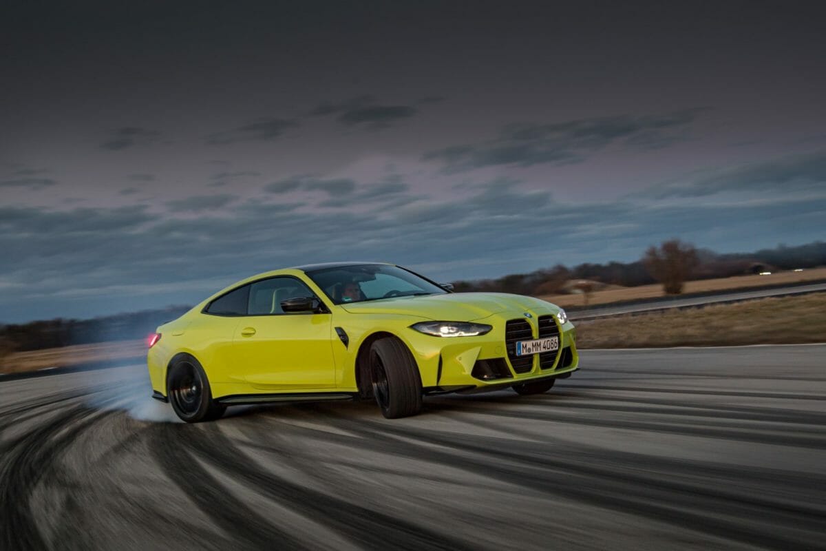 The all new BMW M4 Competition Coupé Drifting