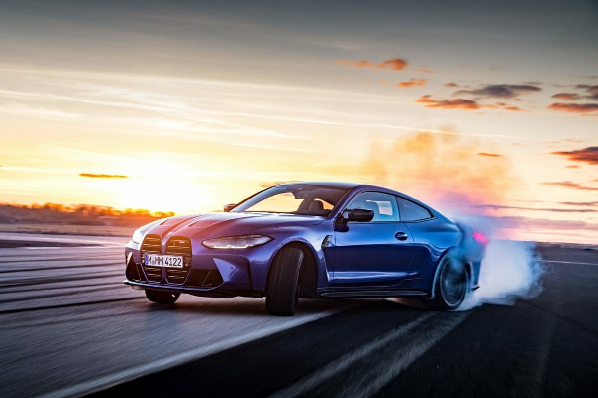 The all new BMW M4 Competition Coupé Drifting 2