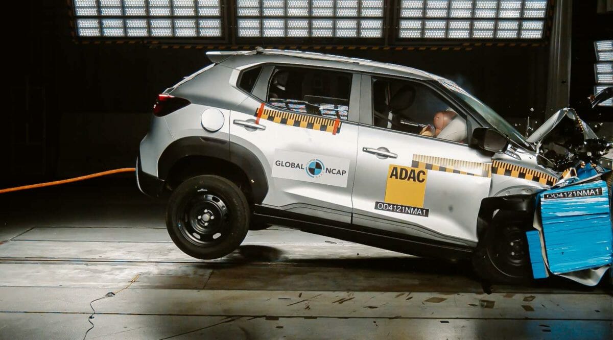 nissan magnite global ncap crash test