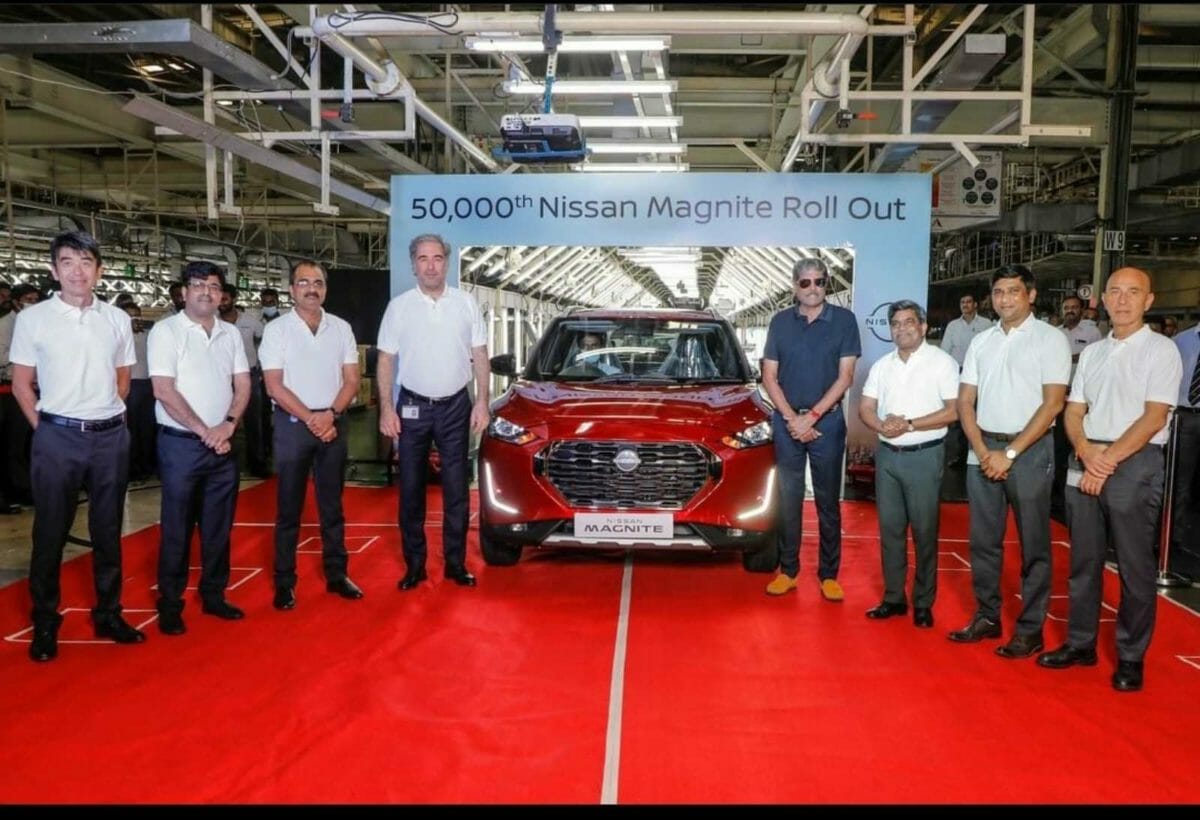 Nissan Magnite Crosses 50K Production milestone