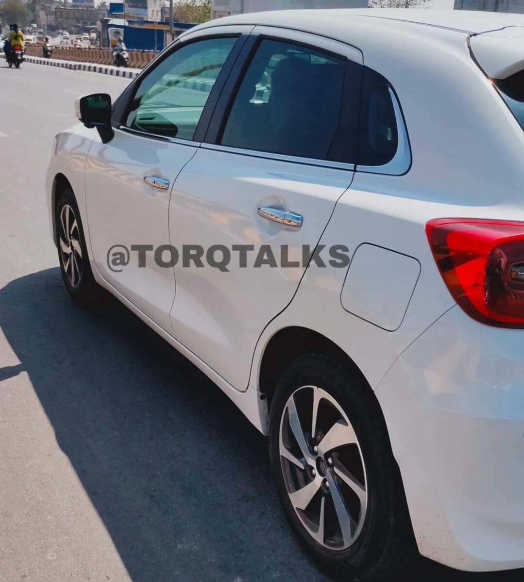 Toyota Glanza facelift spotted testing (Side View)