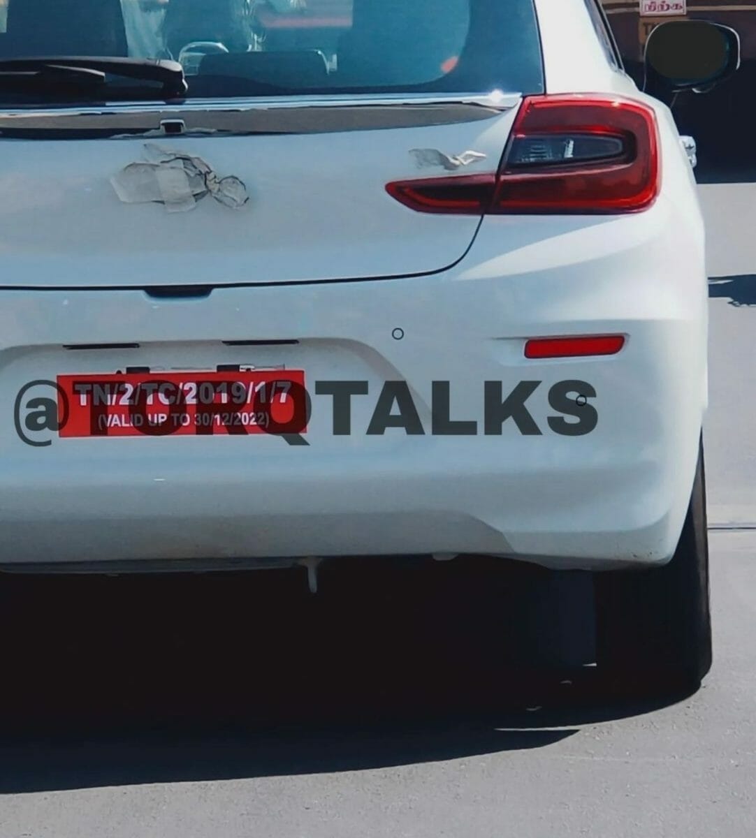 Toyota Glanza facelift spotted testing (taillights)