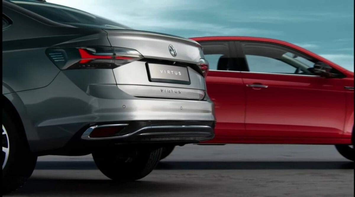 VW virtus revealed rear