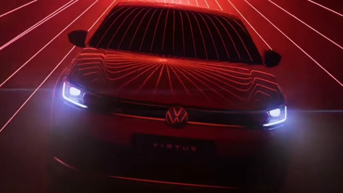 Volkswagen Virtus GT Line teased (Front)