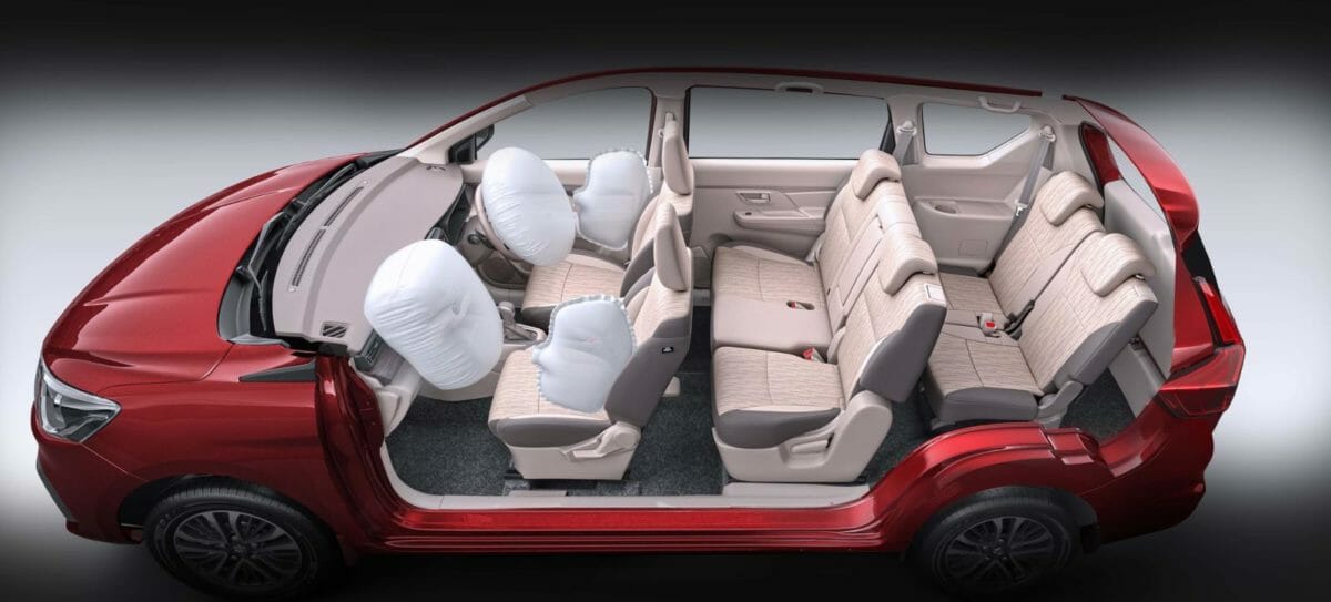 2022 maruti ertiga facelift airbags