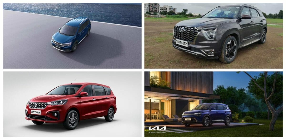 Maruti Suzuki XL vs Kia Carens vs Hyundai Alcazar vs Maruti Suzuki Ertiga