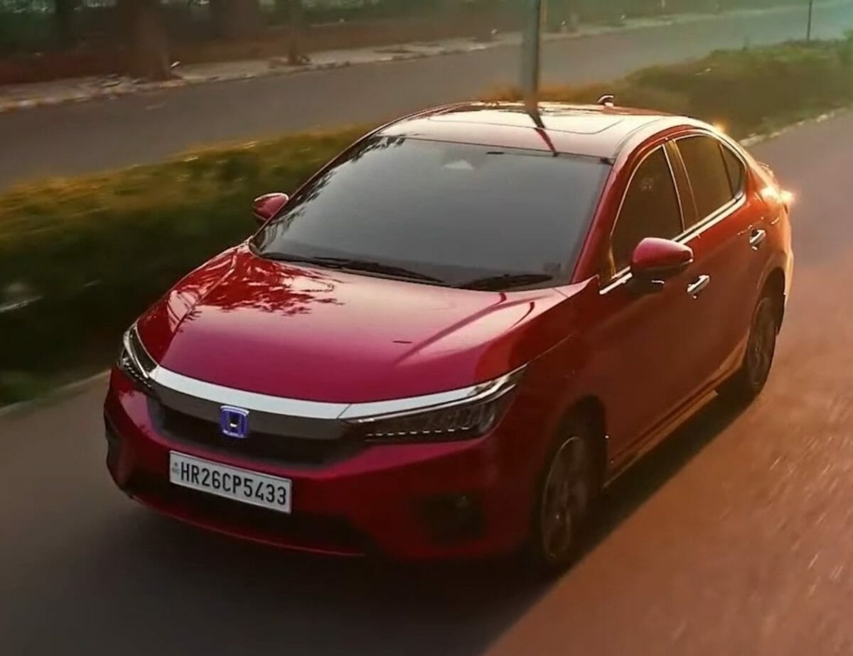 honda city hybrid revealed front