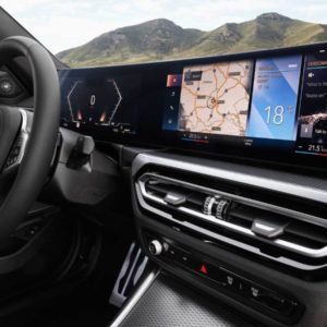 BMW  series facelift curved displays