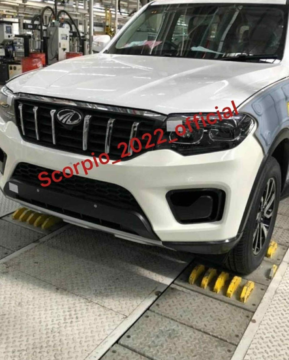 Mahindra Scorpio Leaked undisguised front