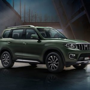 Mahindra Scorpio N revealed green