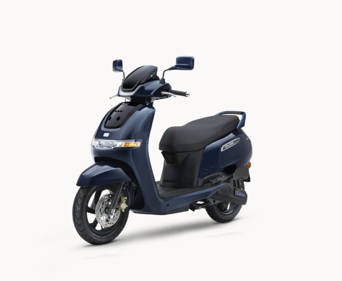 TVS Iqube blue