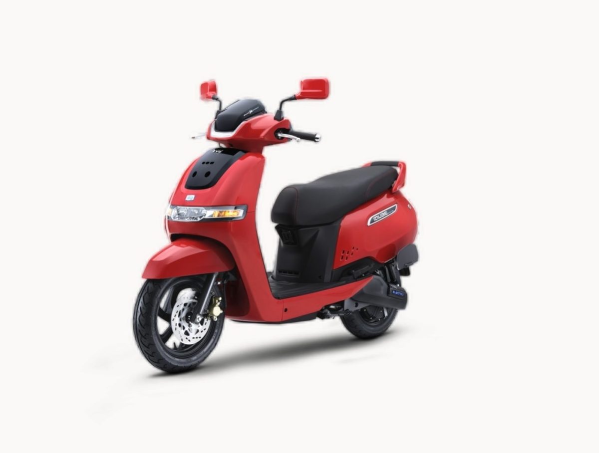TVS Iqube red